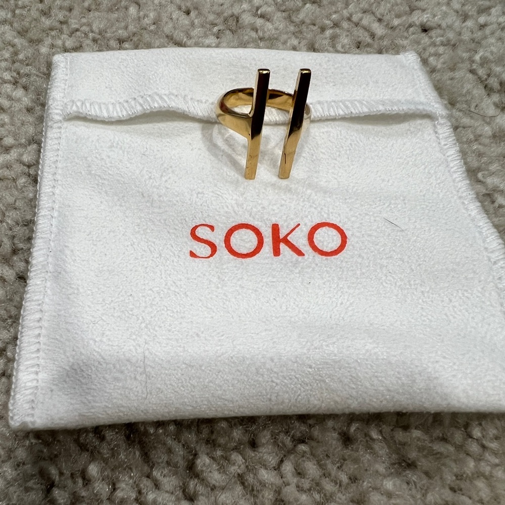 Soko Double Bar Ring Size 9